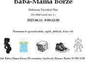 Júniusi Baba-Mama börze, gyermekholmi és játékvásár