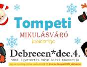 Tompeti Mikulásváró koncertje Debrecen