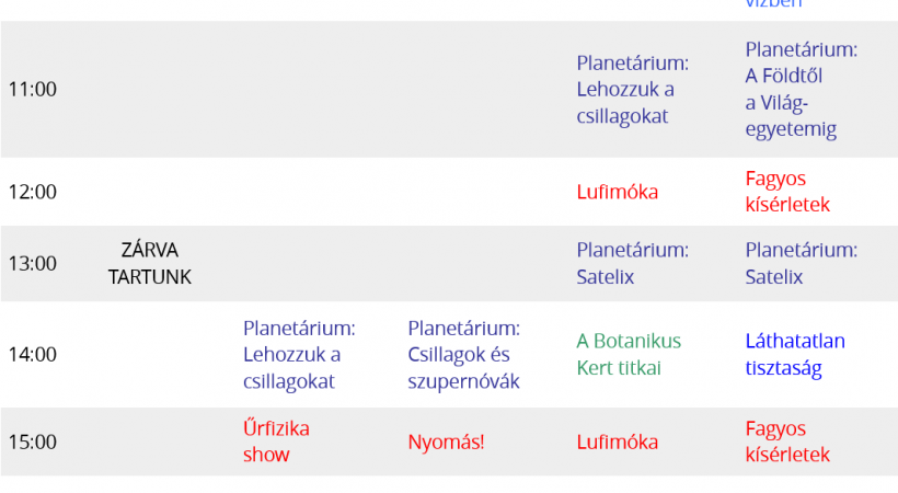 Hétvégi programok az Agórában - október 15 - 17.