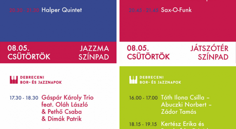 Debreceni Bor-és Jazznapok 2021 csütörtöki program