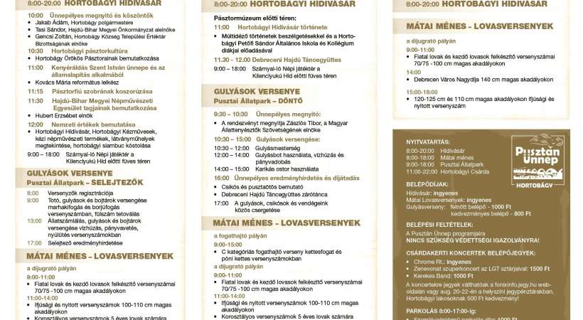 Részletes program