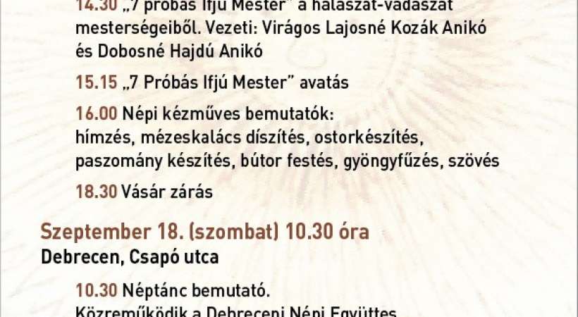 Debreceni Népi Kézműves Fesztivál