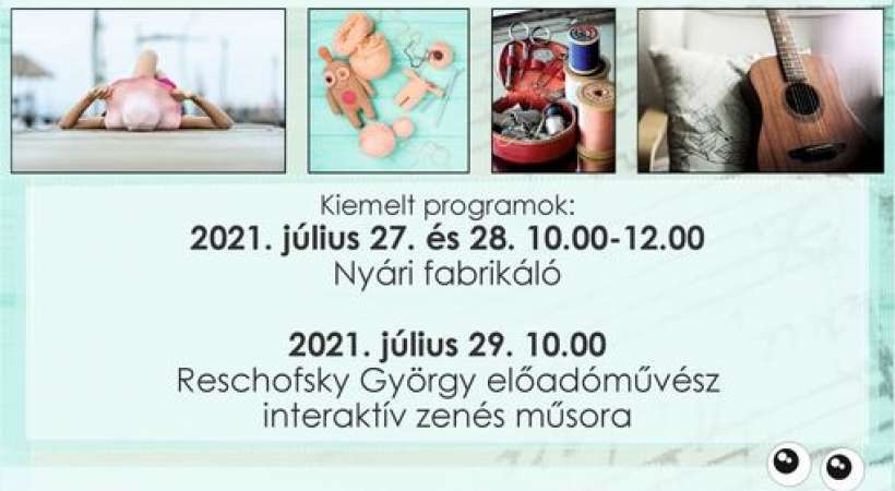 "Nyáridő" Interaktív zenés és kézműves foglalkozás